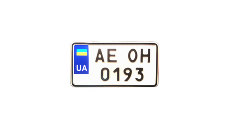 Номер на американский мотоцикл с 2015 года (евро)